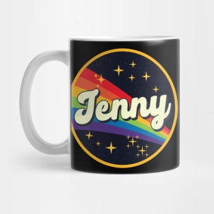 Jenny // Rainbow In Space Vintage Style Mug